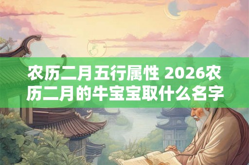 农历二月五行属性 2026农历二月的牛宝宝取什么名字好