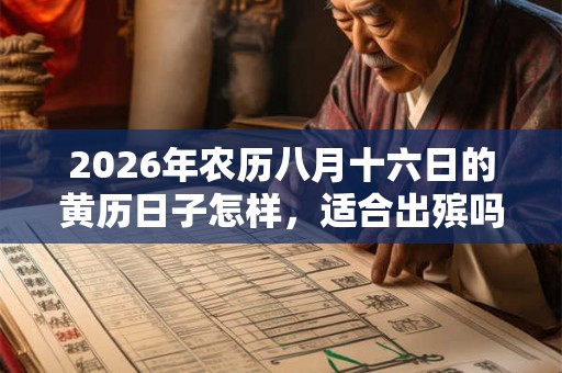 2026年农历八月十六日的黄历日子怎样，适合出殡吗？