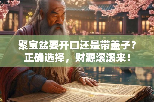 聚宝盆要开口还是带盖子?正确选择,财源滚滚来! 聚宝盆要开口还是带盖子?正确选择,财源滚滚来!