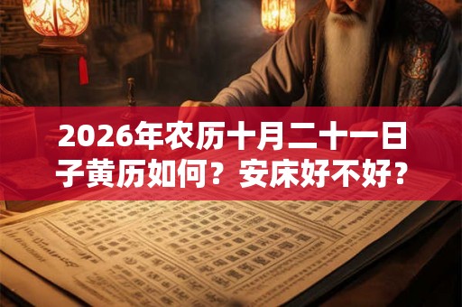 2026年农历十月二十一日子黄历如何？安床好不好？