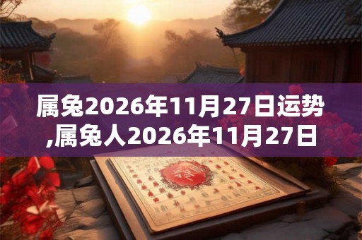 属兔2026年11月27日运势,属兔人2026年11月27日财运,生肖兔2026年11月27日运势