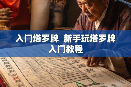 入门塔罗牌  新手玩塔罗牌入门教程
