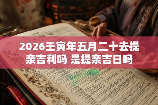 2026壬寅年五月二十去提亲吉利吗 是提亲吉日吗