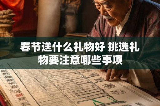 春节送什么礼物好 挑选礼物要注意哪些事项