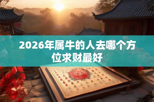 2026年属牛的人去哪个方位求财最好