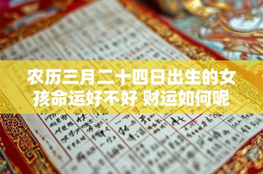 农历三月二十四日出生的女孩命运好不好 财运如何呢 农历三月二十四日出生的女孩命运好不好 财运如何呢
