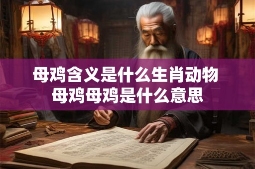 母鸡含义是什么生肖动物 母鸡母鸡是什么意思