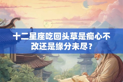 十二星座吃回头草是痴心不改还是缘分未尽？