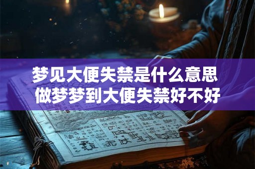 梦见大便失禁是什么意思 做梦梦到大便失禁好不好