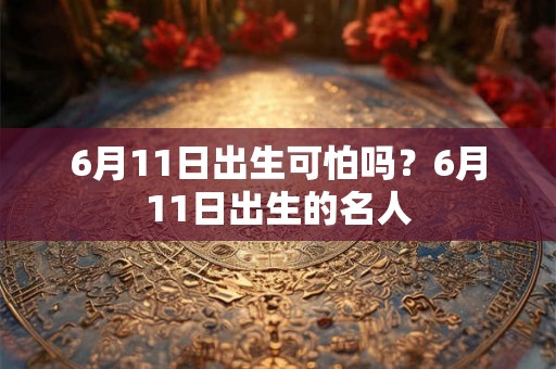 6月11日出生可怕吗？6月11日出生的名人