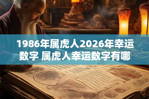 1986年属虎人2026年幸运数字 属虎人幸运数字有哪些