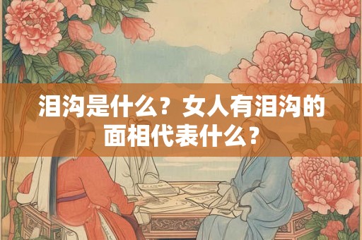 泪沟是什么？女人有泪沟的面相代表什么？