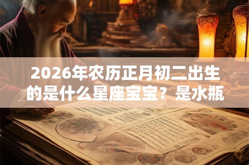 2026年农历正月初二出生的是什么星座宝宝？是水瓶座吗