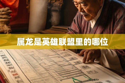 属龙是英雄联盟里的哪位