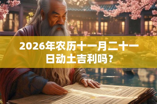 2026年农历十一月二十一日动土吉利吗？