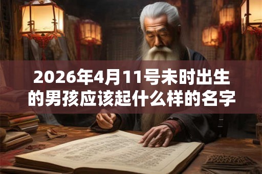 2026年4月11号未时出生的男孩应该起什么样的名字