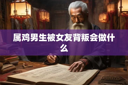 属鸡男生被女友背叛会做什么
