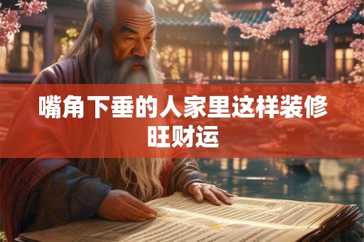 嘴角下垂的人家里这样装修旺财运 嘴角下垂的人家里这样装修旺财运