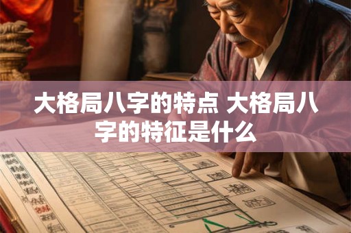 大格局八字的特点 大格局八字的特征是什么 大格局八字的特点 大格局八字的特征是什么
