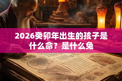 2026癸卯年出生的孩子是什么命？是什么兔