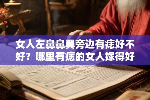 女人左鼻鼻翼旁边有痣好不好？哪里有痣的女人嫁得好？