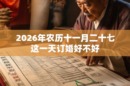 2026年农历十一月二十七这一天订婚好不好