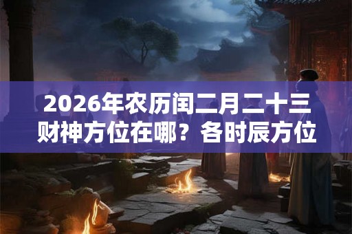 2026年农历闰二月二十三财神方位在哪？各时辰方位查询