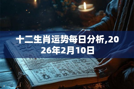 十二生肖运势每日分析,2026年2月10日