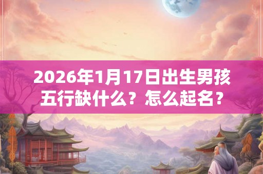2026年1月17日出生男孩五行缺什么？怎么起名？