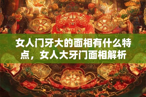 女人门牙大的面相有什么特点，女人大牙门面相解析