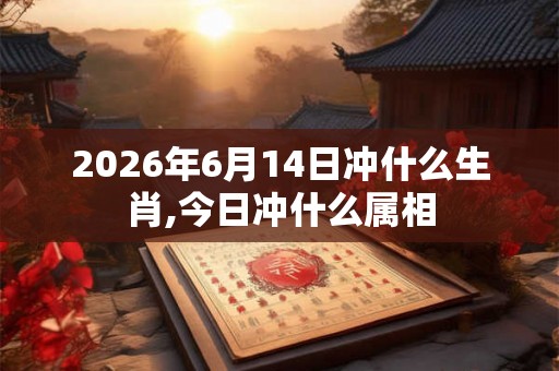 2026年6月14日冲什么生肖,今日冲什么属相