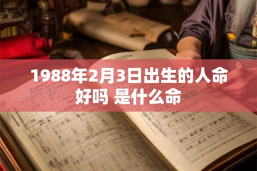 1988年2月3日出生的人命好吗 是什么命