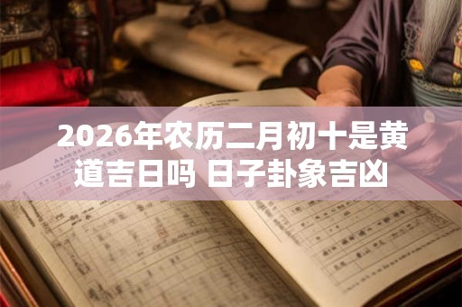 2026年农历二月初十是黄道吉日吗 日子卦象吉凶