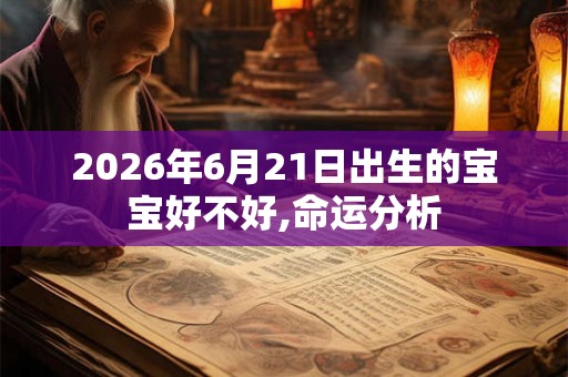 2026年6月21日出生的宝宝好不好,命运分析