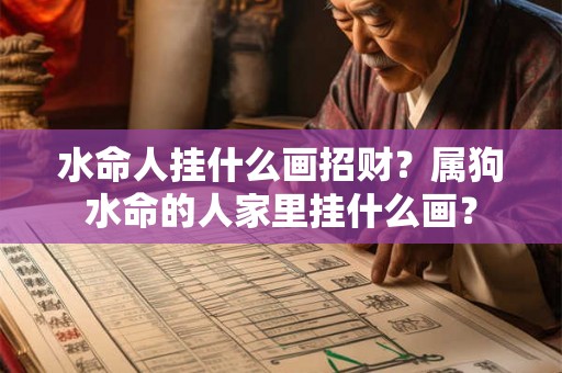 水命人挂什么画招财？属狗水命的人家里挂什么画？
