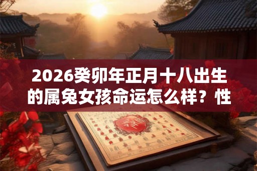 2026癸卯年正月十八出生的属兔女孩命运怎么样？性格分析