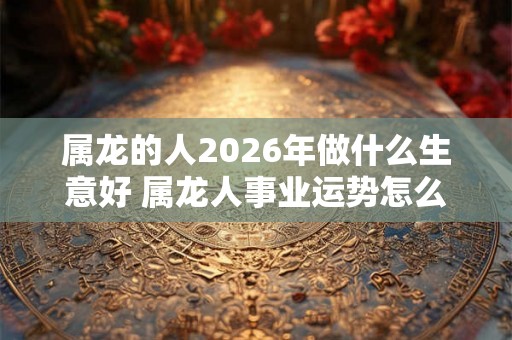 属龙的人2026年做什么生意好 属龙人事业运势怎么样