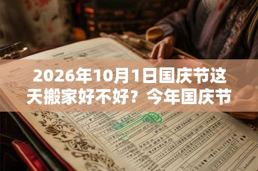 2026年10月1日国庆节这天搬家好不好？今年国庆节哪天适合搬家？