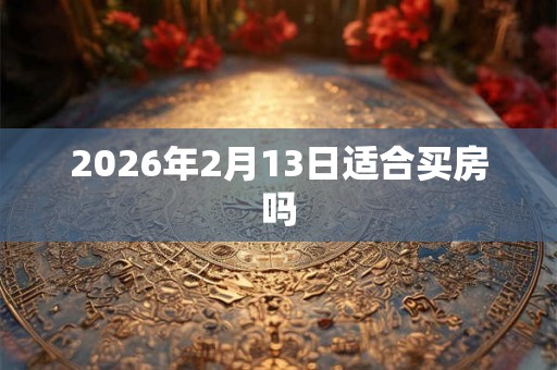2026年2月13日适合买房吗
