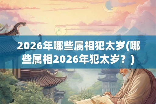 2026年哪些属相犯太岁(哪些属相2026年犯太岁?) 2026年哪些属相犯太岁(哪些属相2026年犯太岁?)
