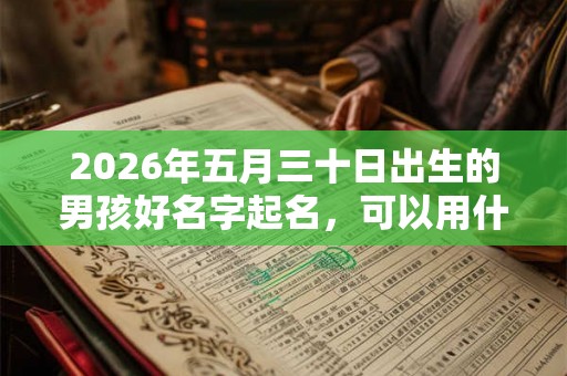 2026年五月三十日出生的男孩好名字起名，可以用什么字取名？