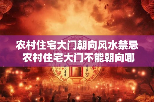 农村住宅大门朝向风水禁忌 农村住宅大门不能朝向哪里