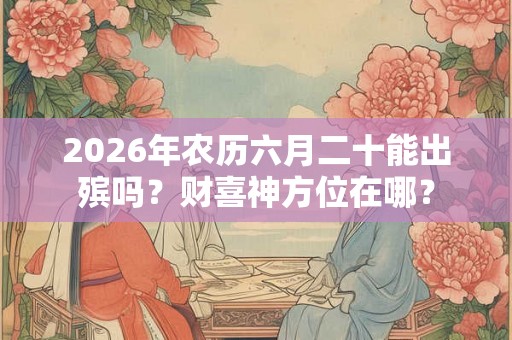 2026年农历六月二十能出殡吗？财喜神方位在哪？