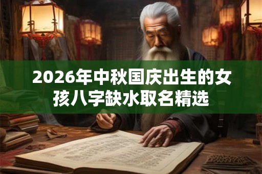 2026年中秋国庆出生的女孩八字缺水取名精选