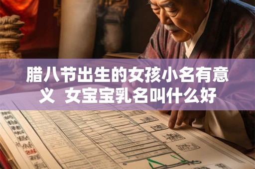 腊八节出生的女孩小名有意义  女宝宝乳名叫什么好