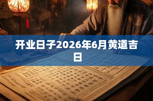 开业日子2026年6月黄道吉日 开业日子2026年6月黄道吉日