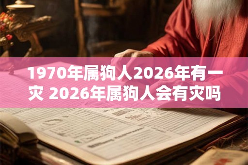 1970年属狗人2026年有一灾 2026年属狗人会有灾吗