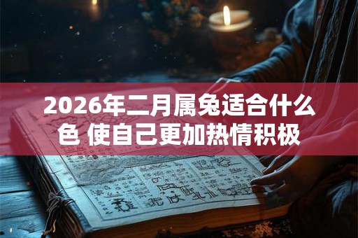 2026年二月属兔适合什么色 使自己更加热情积极 2026年二月属兔适合什么色 使自己更加热情积极