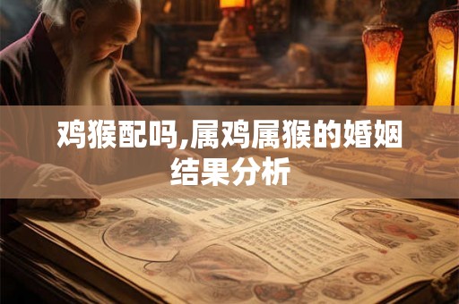 鸡猴配吗,属鸡属猴的婚姻结果分析
