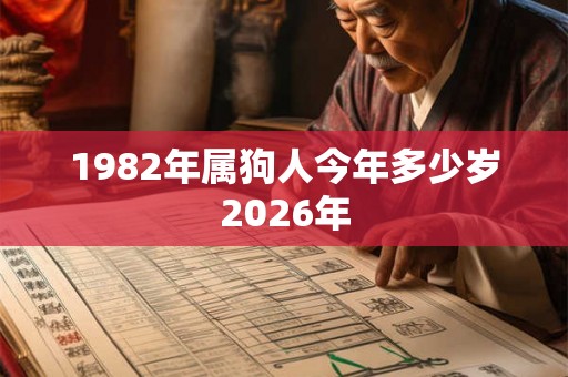 1982年属狗人今年多少岁2026年